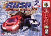 Scan of front side of box of Rush 2: Extreme Racing