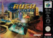 Scan of front side of box of San Francisco Rush 2049