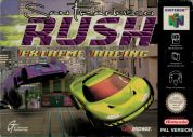 Scan of front side of box of San Francisco Rush