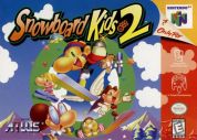 Scan of front side of box of Snowboard Kids 2