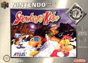 Scan of front side of box of Snowboard Kids