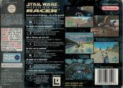 Scan of back side of box of Star Wars: Episode I: Racer