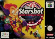 Scan of front side of box of Starshot: Paniek in het Space Circus