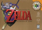 Scan of front side of box of The Legend Of Zelda: Ocarina Of Time