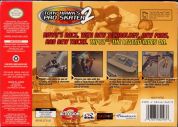 Scan of back side of box of Tony Hawk's Pro Skater 2