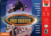 Scan of front side of box of Tony Hawk's Pro Skater