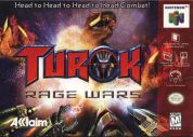 Scan of front side of box of Turok: Rage Wars - V 1.1 (A)