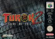 Scan of front side of box of Turok 2: Seeds Of Evil - alt. serial