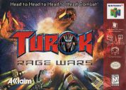 Scan of front side of box of Turok: Rage Wars