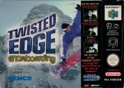 Scan of front side of box of Twisted Edge Snowboarding