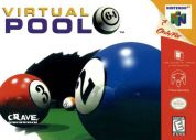 Scan of front side of box of Virtual Pool 64