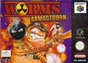 Scan of front side of box of Worms Armageddon