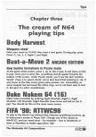 Scan du suplément The Nintendo 64 Compendium, page 63