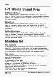 Scan du suplément The Nintendo 64 Compendium, page 64