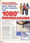 Scan of the walkthrough of 1080 Snowboarding published in the magazine X64 HS03, page 1