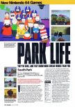 Scan of the review of South Park published in the magazine Arcade 02, page 1