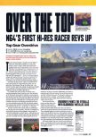 Scan of the review of Top Gear OverDrive published in the magazine Arcade 03, page 1