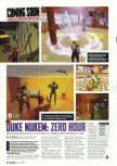 Scan of the preview of Duke Nukem Zero Hour published in the magazine Arcade 05, page 1