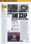 Scan of the review of Battletanx published in the magazine Arcade 06, page 1