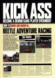 Scan de la soluce de Beetle Adventure Racing paru dans le magazine Arcade 08, page 1
