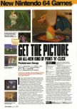 Scan du test de Pokemon Snap paru dans le magazine Arcade 09, page 1