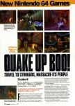 Scan of the review of Quake II published in the magazine Arcade 10, page 1