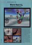 Scan of the review of Wave Race 64 published in the magazine Hyper 41, page 1