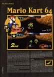 Scan of the walkthrough of Mario Kart 64 published in the magazine Hyper 47, page 1