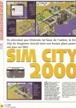 Scan of the review of SimCity 2000 published in the magazine X64 05, page 1