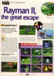 Scan du test de Rayman 2: The Great Escape paru dans le magazine Player One 102, page 1