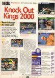 Scan of the review of Knockout Kings 2000 published in the magazine Player One 102, page 1
