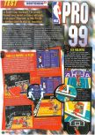 Scan du test de NBA Pro 99 paru dans le magazine Le Magazine Officiel Nintendo 19, page 1