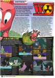Scan of the review of Worms Armageddon published in the magazine Le Magazine Officiel Nintendo 21, page 1