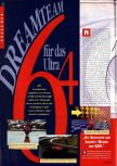 Scan of the article Dream Team für das Ultra 64 published in the magazine Man!ac 18, page 1