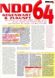Scan de l'article Nintendo 64: Gegenwart & Zukunft paru dans le magazine Man!ac 38, page 2