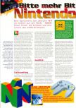 Scan de l'article Bitte mehr bit Nintendo 64 paru dans le magazine Man!ac 42, page 1