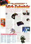Scan of the article N64-Zubehör published in the magazine Man!ac 42, page 1