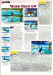 Scan of the review of Wave Race 64 published in the magazine Man!ac 42, page 1