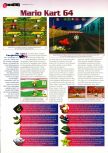 Scan of the review of Mario Kart 64 published in the magazine Man!ac 45, page 1