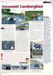 Scan of the review of Automobili Lamborghini published in the magazine Man!ac 50, page 1