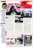 Scan of the review of Lylat Wars published in the magazine Man!ac 50, page 1
