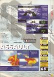 Scan of the review of Aero Fighters Assault published in the magazine X64 06, page 2
