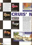 Scan of the review of Cruis'n USA published in the magazine X64 06, page 1