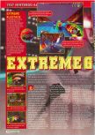 Scan of the review of Extreme-G published in the magazine Consoles + 069, page 1