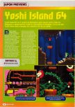 Scan of the preview of Yoshi's Story published in the magazine Consoles + 069, page 1