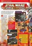Scan of the review of Star Wars: Rogue Squadron published in the magazine Consoles + 085, page 1
