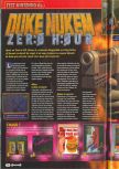 Scan of the review of Duke Nukem Zero Hour published in the magazine Consoles + 092, page 1