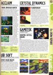Scan of the preview of Turok: Dinosaur Hunter published in the magazine Computer and Video Games 176, page 1