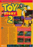 Scan of the review of Toy Story 2 published in the magazine Consoles + 097, page 1