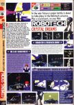 Scan de la preview de Robotech: Crystal Dreams paru dans le magazine Computer and Video Games 191, page 1